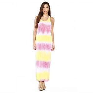 NWT Just Love Maxi Dress, Neon Tie Dye, Size Med